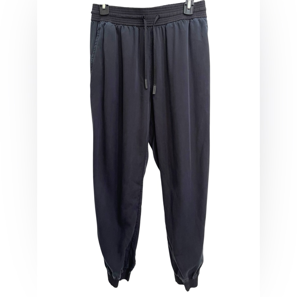 Lululemon Black Tencel Jogger Pants Draw String Pockets Size 6